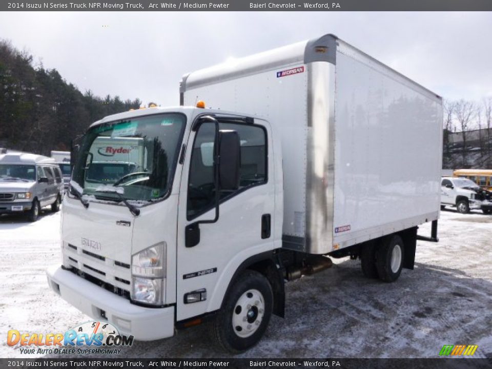 2014 Isuzu N Series Truck NPR Moving Truck Arc White / Medium Pewter Photo #2