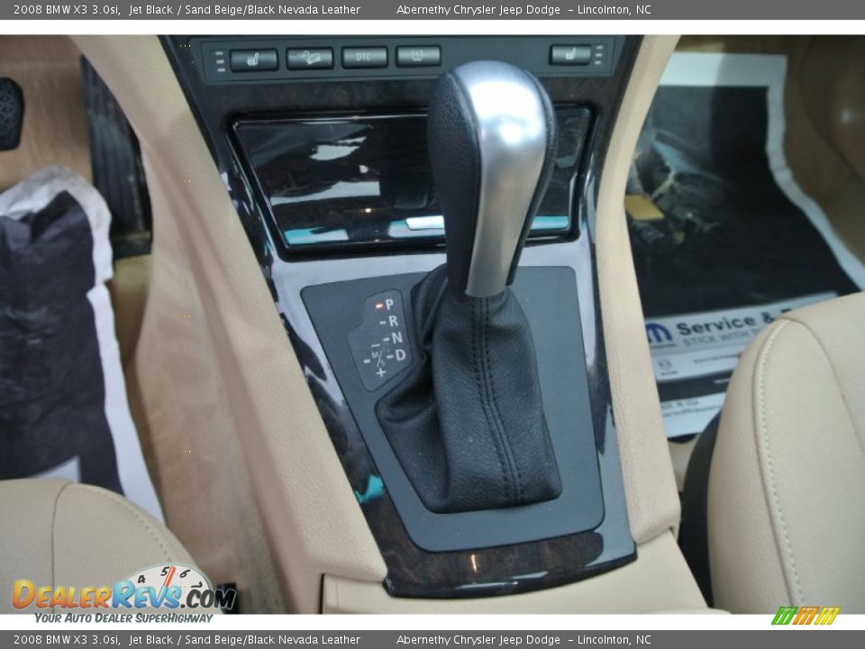2008 BMW X3 3.0si Jet Black / Sand Beige/Black Nevada Leather Photo #13