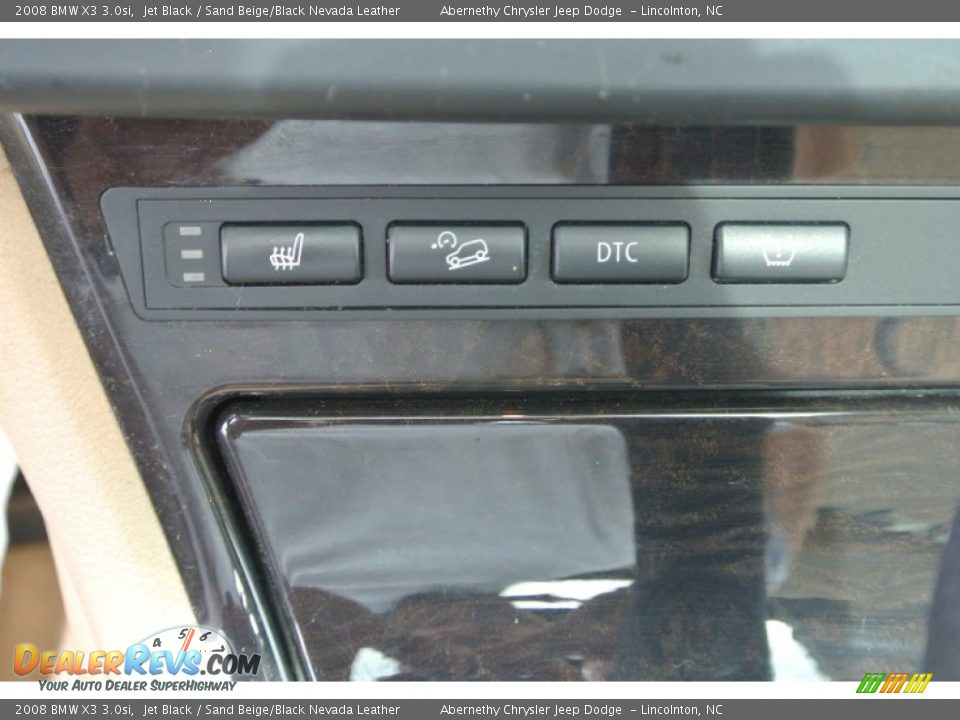 2008 BMW X3 3.0si Jet Black / Sand Beige/Black Nevada Leather Photo #14