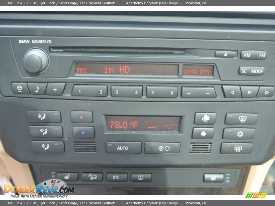 2008 BMW X3 3.0si Jet Black / Sand Beige/Black Nevada Leather Photo #15
