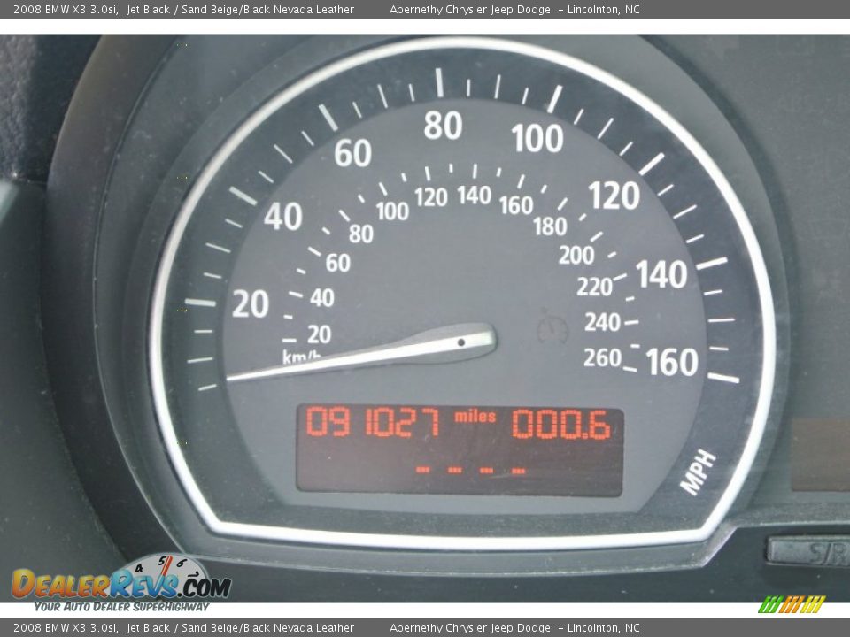 2008 BMW X3 3.0si Jet Black / Sand Beige/Black Nevada Leather Photo #18
