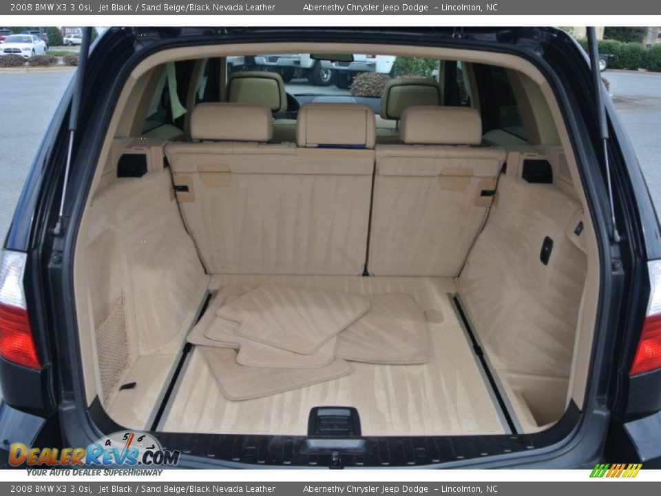 2008 BMW X3 3.0si Jet Black / Sand Beige/Black Nevada Leather Photo #20