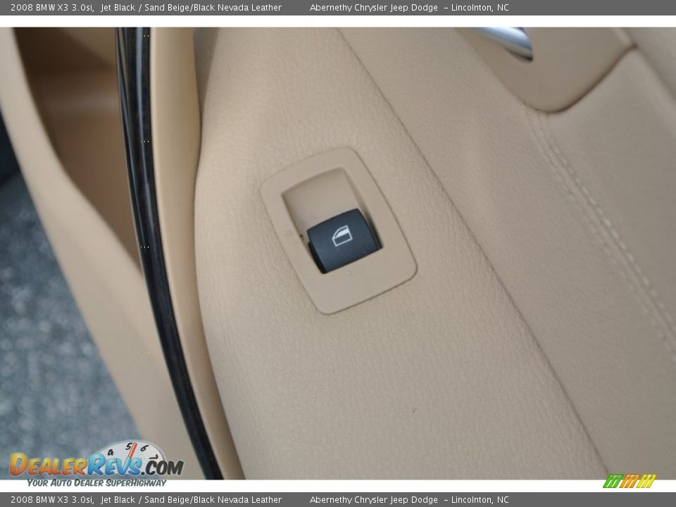 2008 BMW X3 3.0si Jet Black / Sand Beige/Black Nevada Leather Photo #24