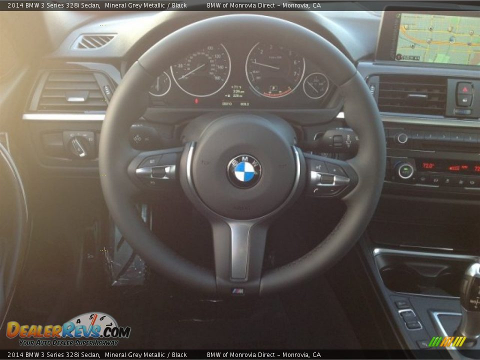 2014 BMW 3 Series 328i Sedan Mineral Grey Metallic / Black Photo #9
