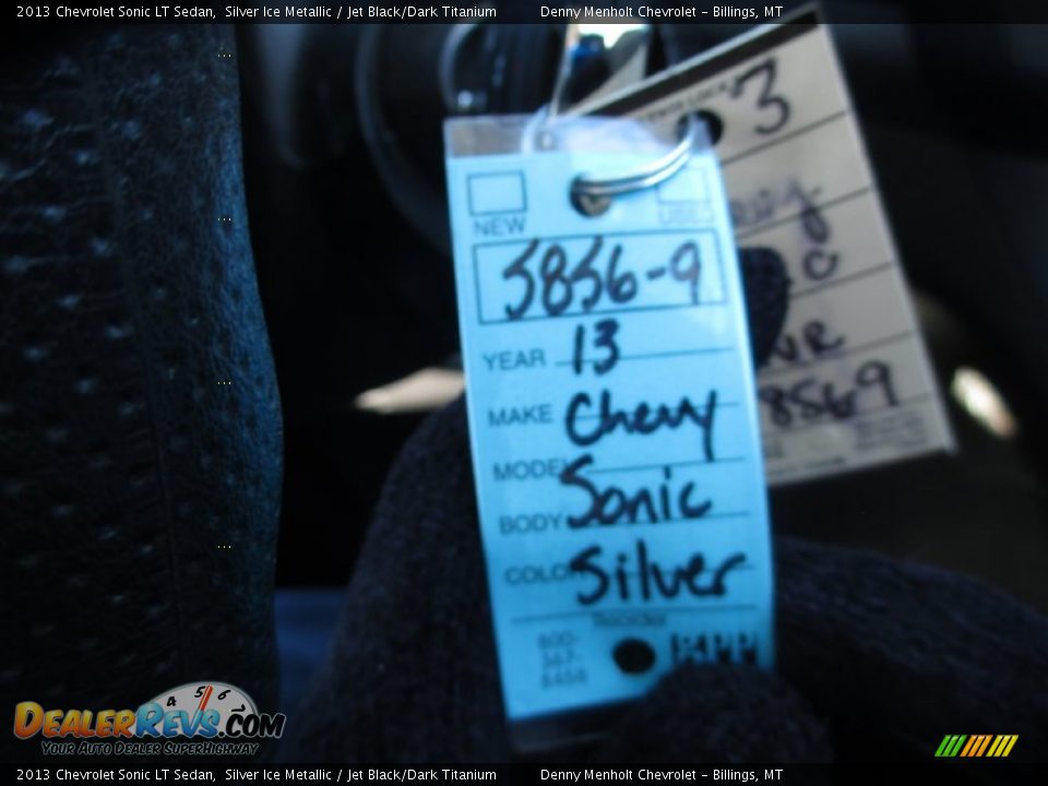 2013 Chevrolet Sonic LT Sedan Silver Ice Metallic / Jet Black/Dark Titanium Photo #17