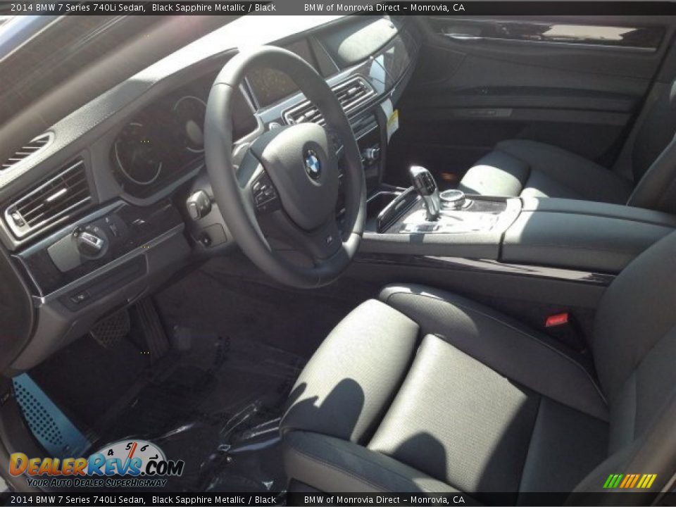 Black Interior - 2014 BMW 7 Series 740Li Sedan Photo #6