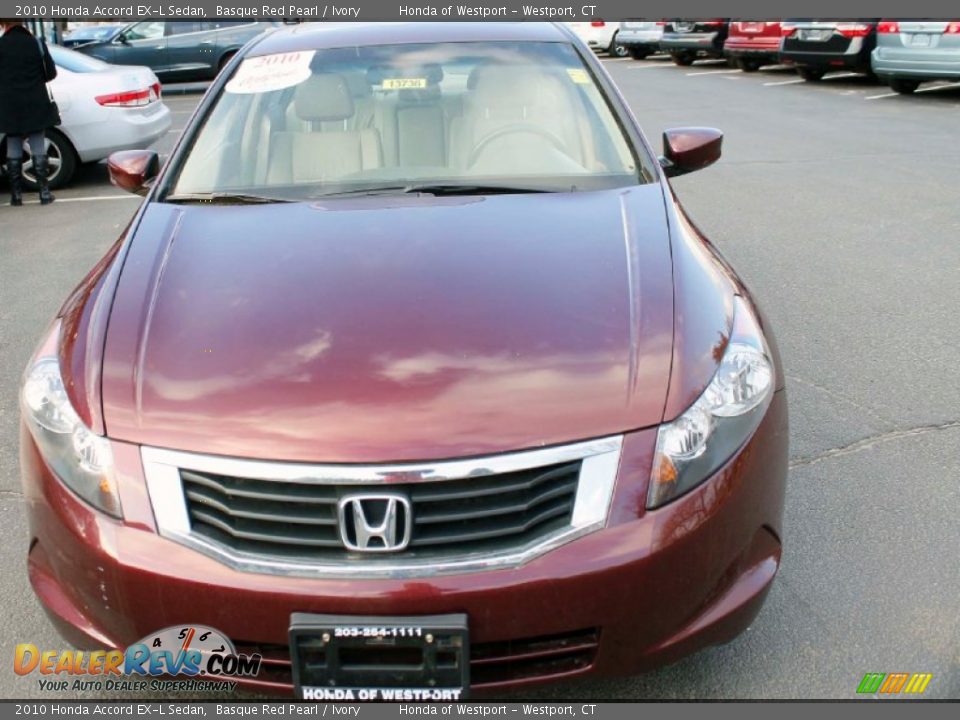 2010 Honda Accord EX-L Sedan Basque Red Pearl / Ivory Photo #2