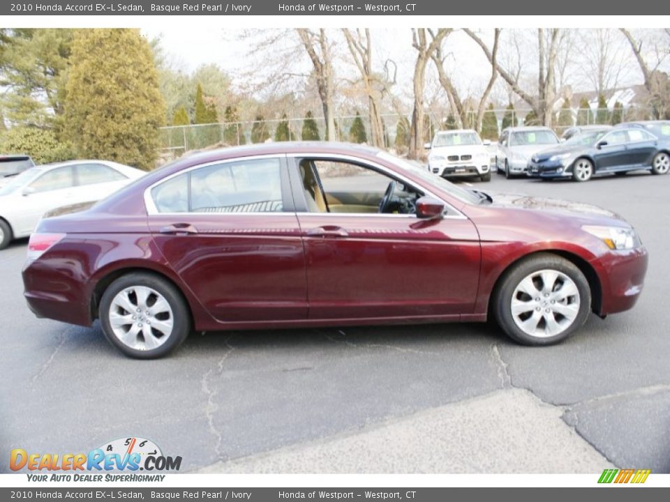 2010 Honda Accord EX-L Sedan Basque Red Pearl / Ivory Photo #4
