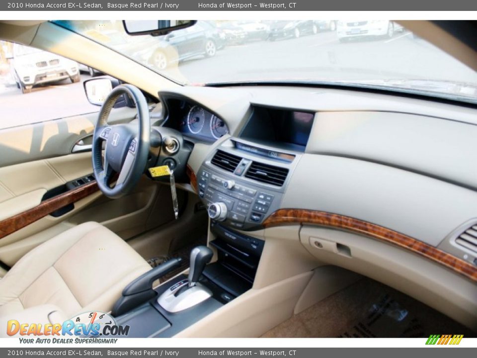 2010 Honda Accord EX-L Sedan Basque Red Pearl / Ivory Photo #9