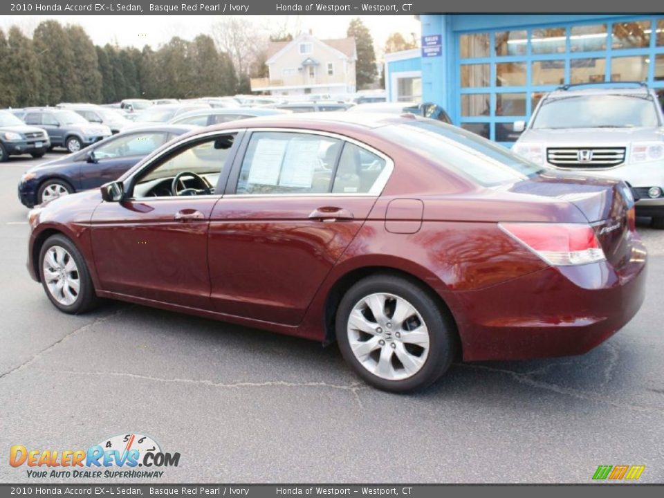 2010 Honda Accord EX-L Sedan Basque Red Pearl / Ivory Photo #11