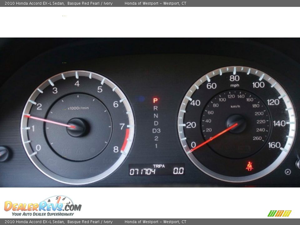 2010 Honda Accord EX-L Sedan Basque Red Pearl / Ivory Photo #14