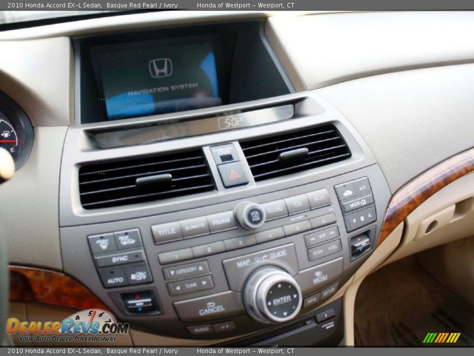 2010 Honda Accord EX-L Sedan Basque Red Pearl / Ivory Photo #15
