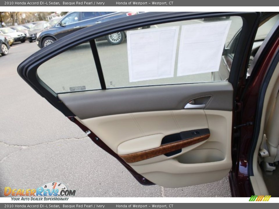 2010 Honda Accord EX-L Sedan Basque Red Pearl / Ivory Photo #21