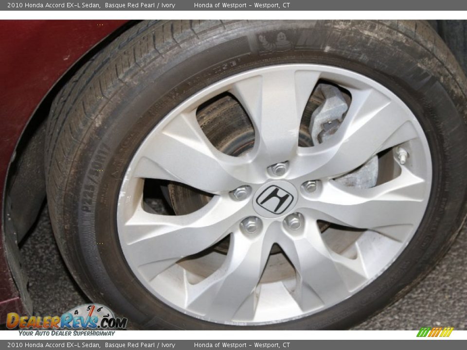 2010 Honda Accord EX-L Sedan Basque Red Pearl / Ivory Photo #22