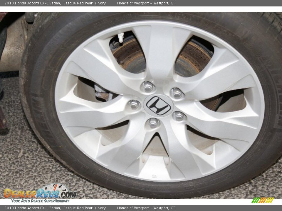 2010 Honda Accord EX-L Sedan Basque Red Pearl / Ivory Photo #23