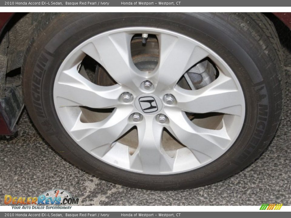 2010 Honda Accord EX-L Sedan Basque Red Pearl / Ivory Photo #24