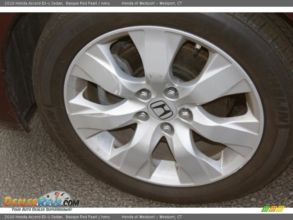 2010 Honda Accord EX-L Sedan Basque Red Pearl / Ivory Photo #25