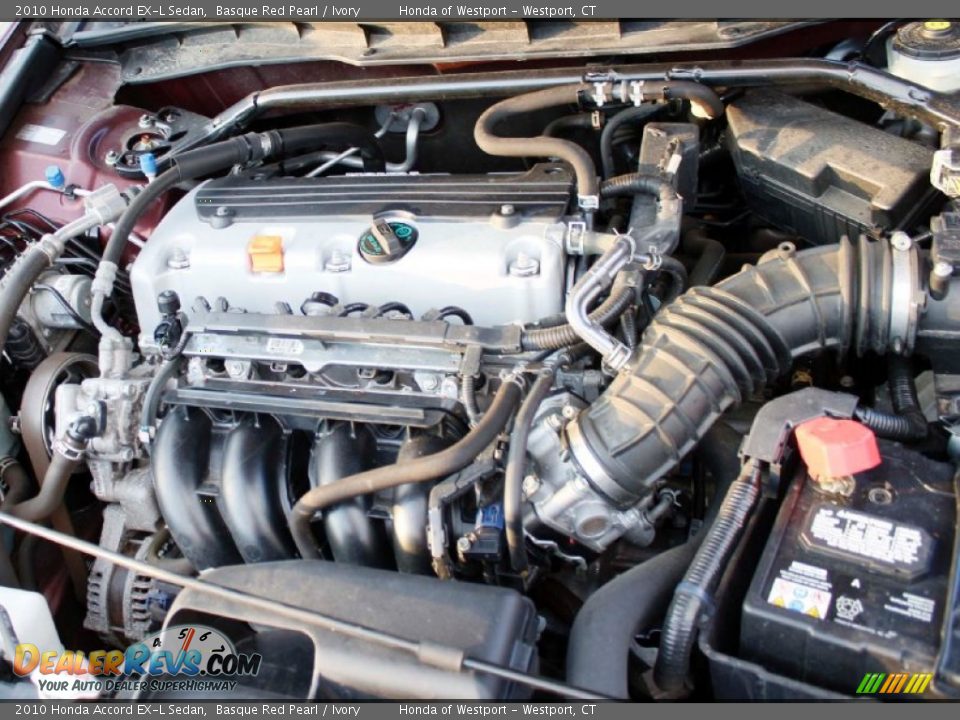 2010 Honda Accord EX-L Sedan Basque Red Pearl / Ivory Photo #26