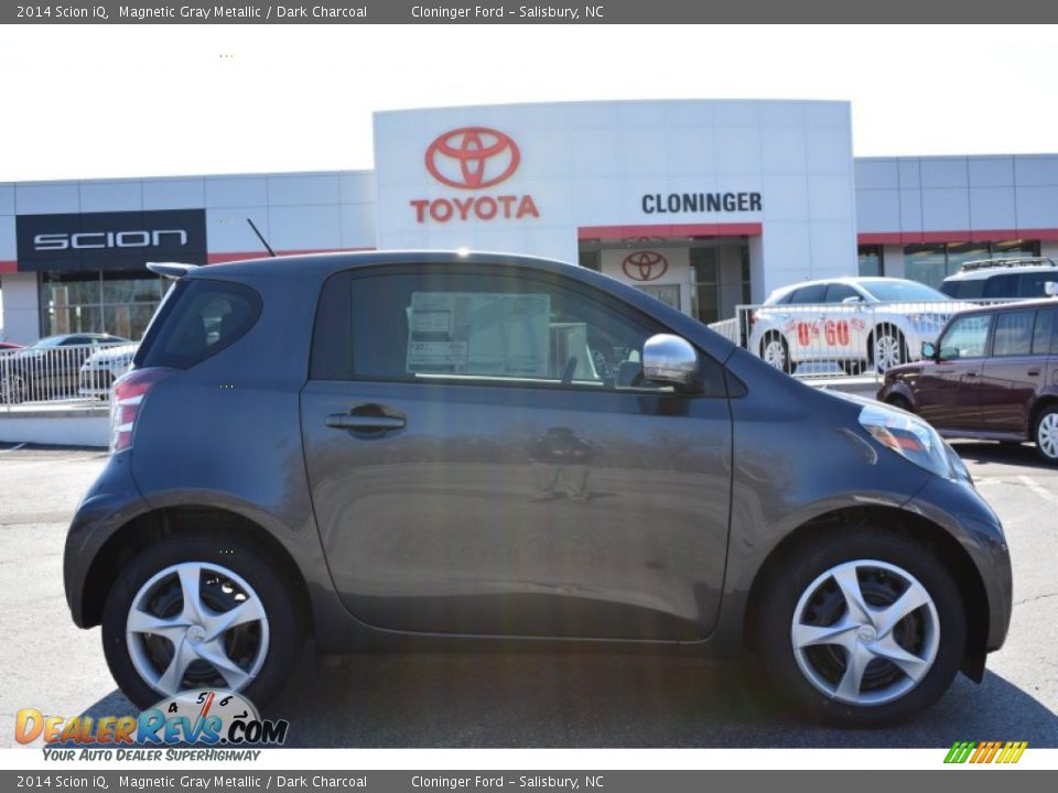 2014 Scion iQ Magnetic Gray Metallic / Dark Charcoal Photo #2