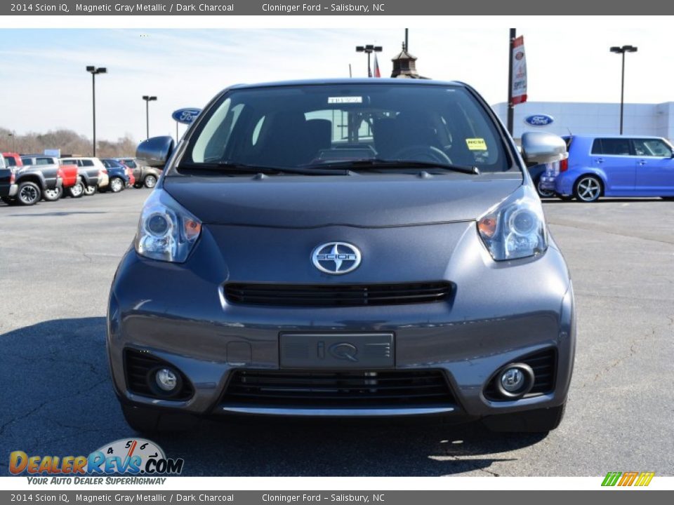 2014 Scion iQ Magnetic Gray Metallic / Dark Charcoal Photo #4