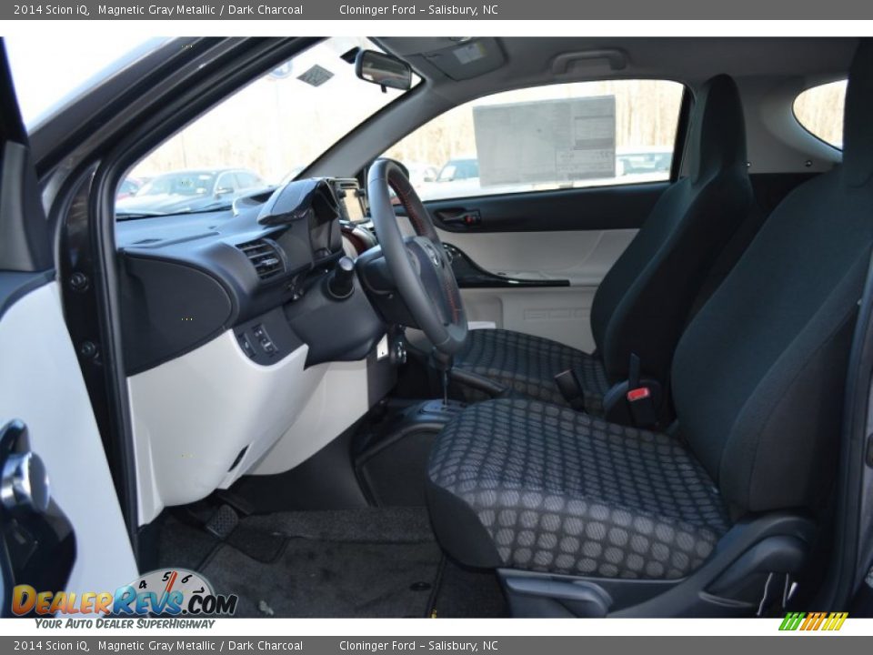2014 Scion iQ Magnetic Gray Metallic / Dark Charcoal Photo #6