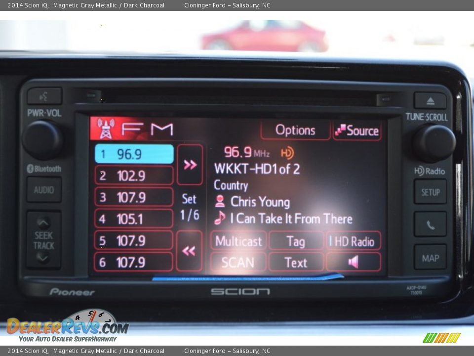 2014 Scion iQ Magnetic Gray Metallic / Dark Charcoal Photo #11