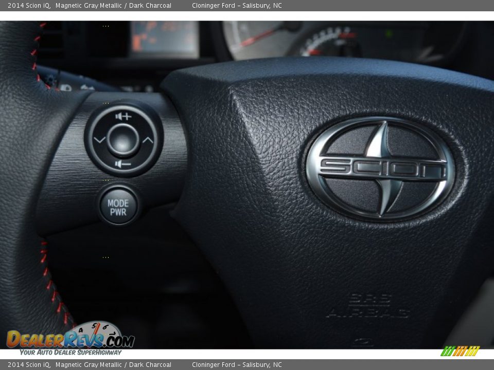 2014 Scion iQ Magnetic Gray Metallic / Dark Charcoal Photo #13