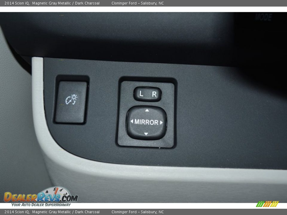 2014 Scion iQ Magnetic Gray Metallic / Dark Charcoal Photo #15
