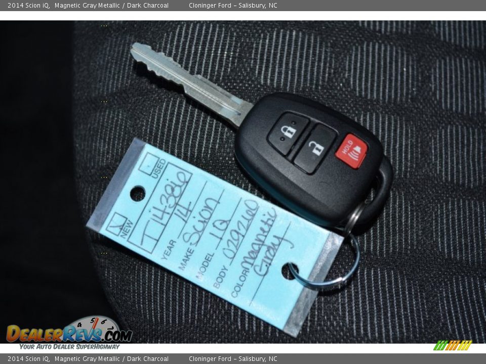 2014 Scion iQ Magnetic Gray Metallic / Dark Charcoal Photo #16