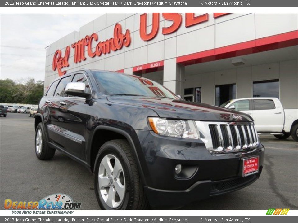 2013 Jeep Grand Cherokee Laredo Brilliant Black Crystal Pearl / Dark Graystone/Medium Graystone Photo #1