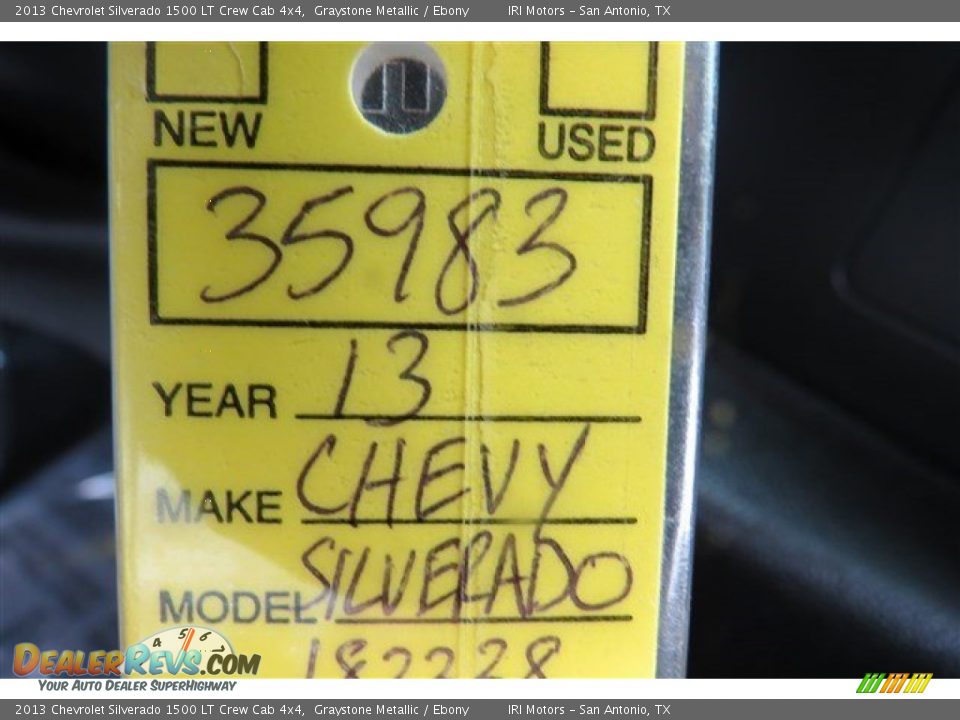 2013 Chevrolet Silverado 1500 LT Crew Cab 4x4 Graystone Metallic / Ebony Photo #18