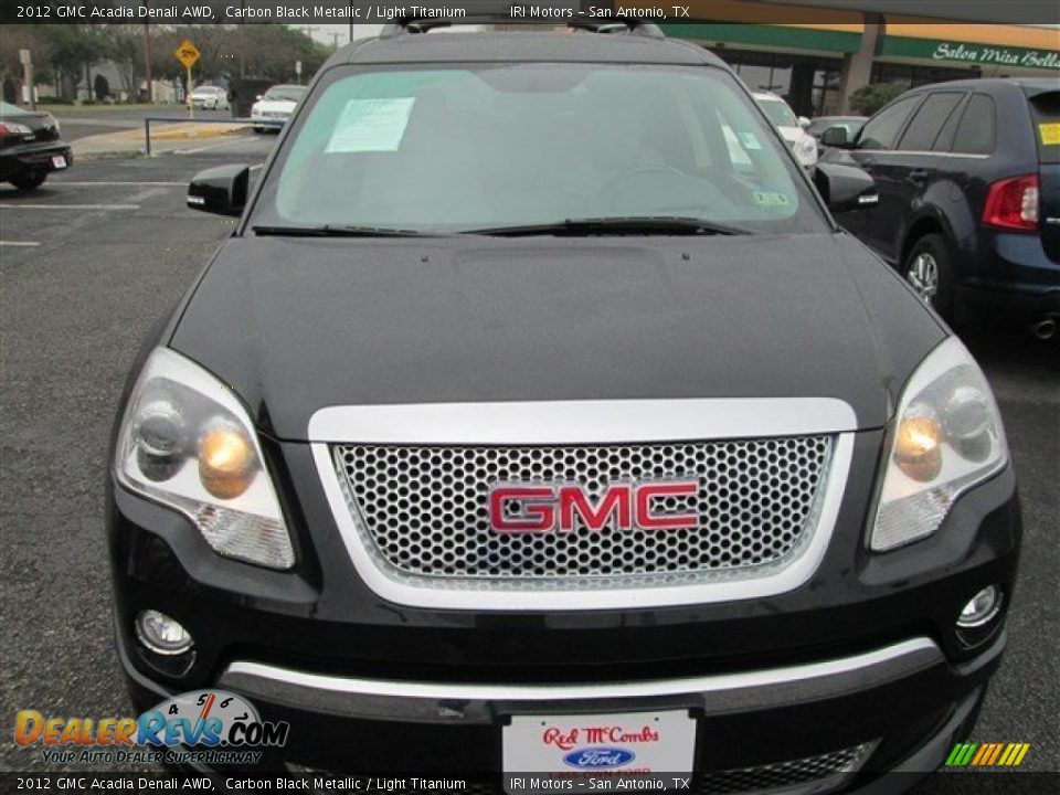 2012 GMC Acadia Denali AWD Carbon Black Metallic / Light Titanium Photo #2