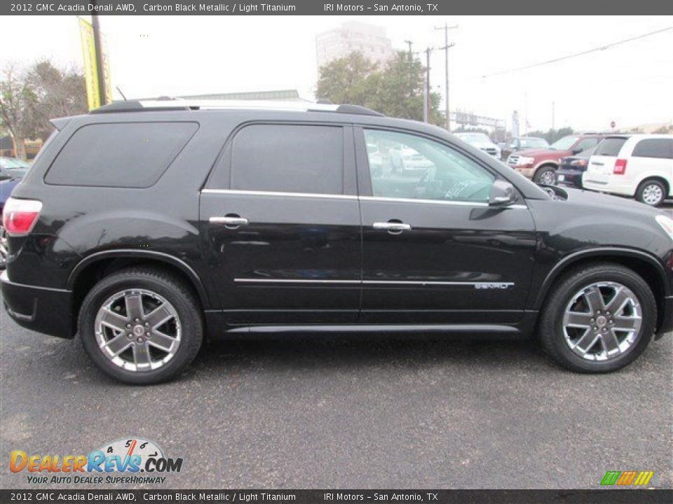 2012 GMC Acadia Denali AWD Carbon Black Metallic / Light Titanium Photo #3