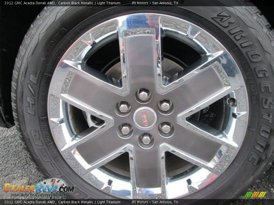 2012 GMC Acadia Denali AWD Carbon Black Metallic / Light Titanium Photo #4