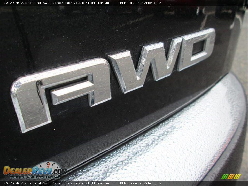 2012 GMC Acadia Denali AWD Carbon Black Metallic / Light Titanium Photo #7