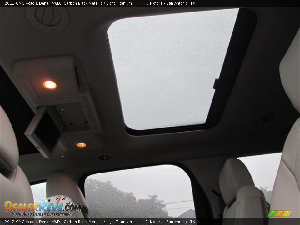2012 GMC Acadia Denali AWD Carbon Black Metallic / Light Titanium Photo #12