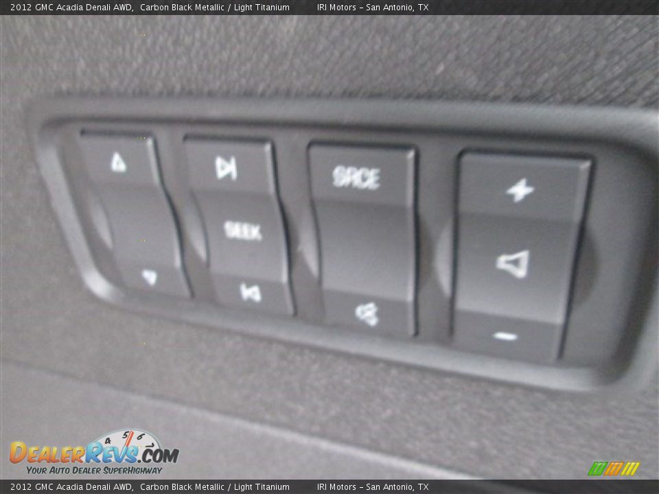 2012 GMC Acadia Denali AWD Carbon Black Metallic / Light Titanium Photo #18