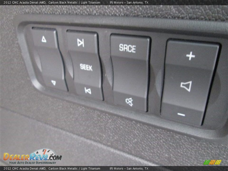 2012 GMC Acadia Denali AWD Carbon Black Metallic / Light Titanium Photo #19