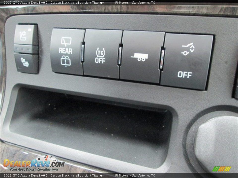 2012 GMC Acadia Denali AWD Carbon Black Metallic / Light Titanium Photo #22