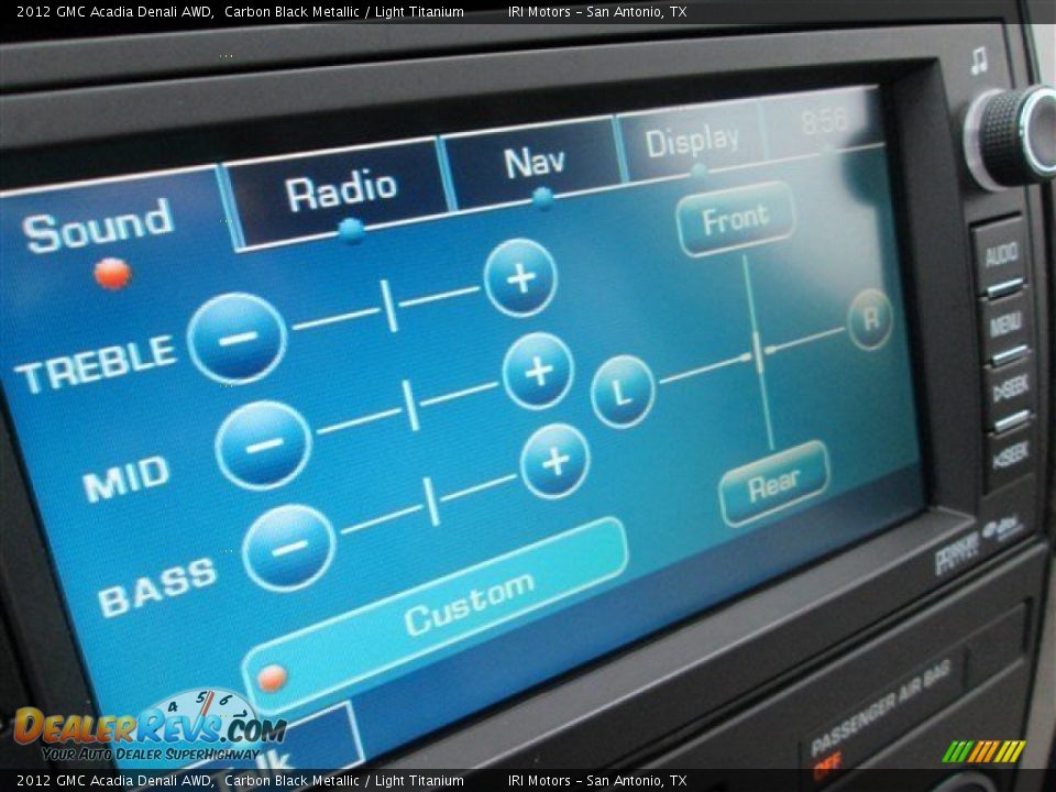 2012 GMC Acadia Denali AWD Carbon Black Metallic / Light Titanium Photo #23