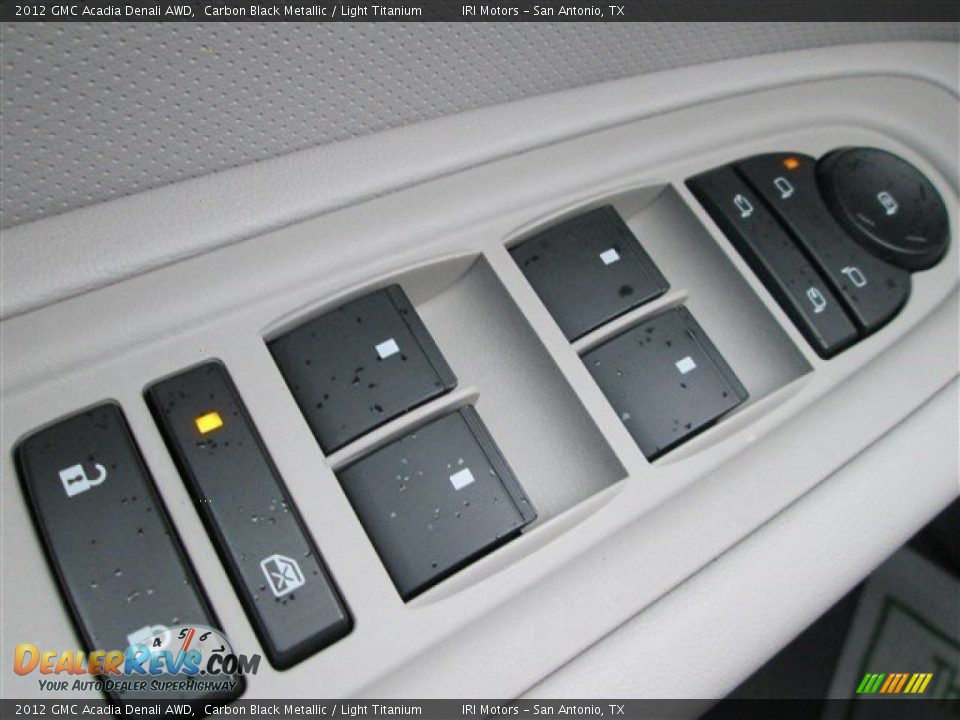 2012 GMC Acadia Denali AWD Carbon Black Metallic / Light Titanium Photo #28