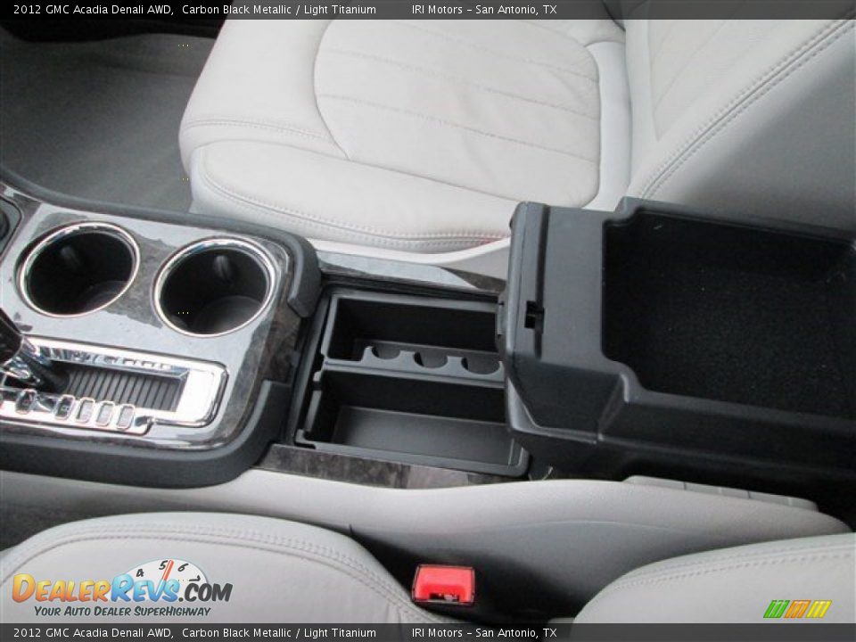 2012 GMC Acadia Denali AWD Carbon Black Metallic / Light Titanium Photo #29