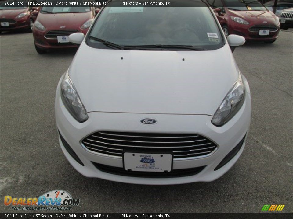 2014 Ford Fiesta SE Sedan Oxford White / Charcoal Black Photo #7