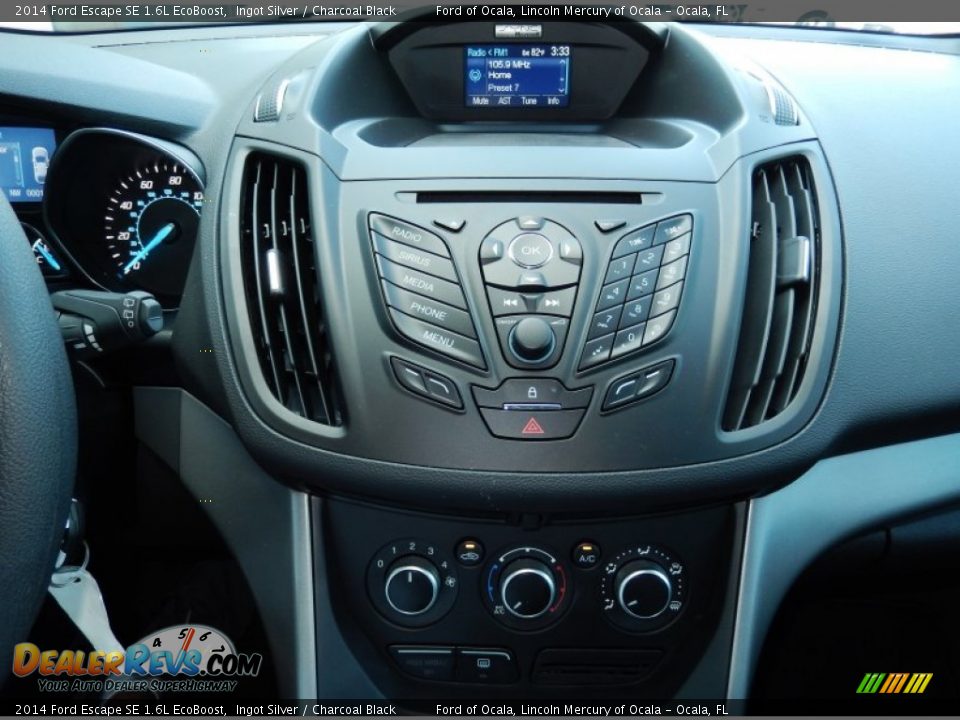 2014 Ford Escape SE 1.6L EcoBoost Ingot Silver / Charcoal Black Photo #10