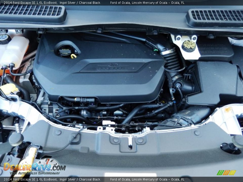 2014 Ford Escape SE 1.6L EcoBoost Ingot Silver / Charcoal Black Photo #11