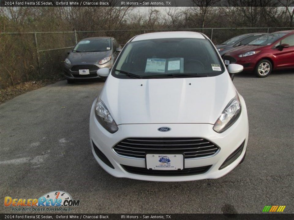 2014 Ford Fiesta SE Sedan Oxford White / Charcoal Black Photo #8