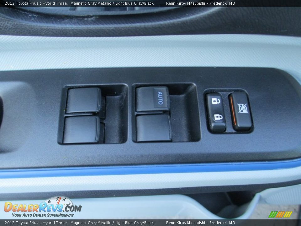 2012 Toyota Prius c Hybrid Three Magnetic Gray Metallic / Light Blue Gray/Black Photo #12