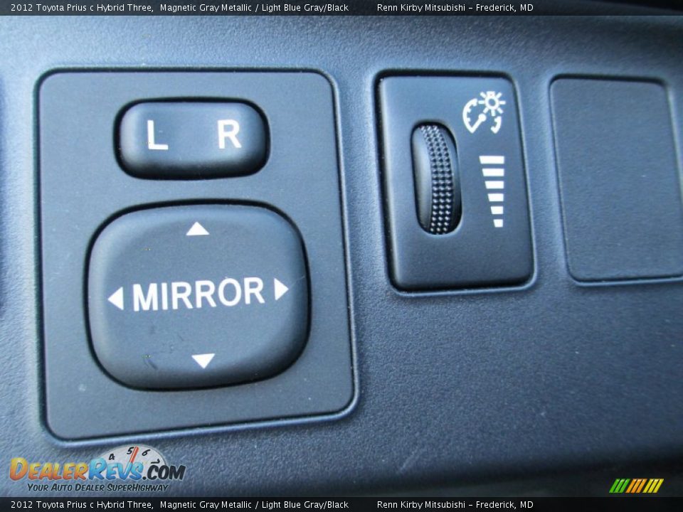 2012 Toyota Prius c Hybrid Three Magnetic Gray Metallic / Light Blue Gray/Black Photo #13