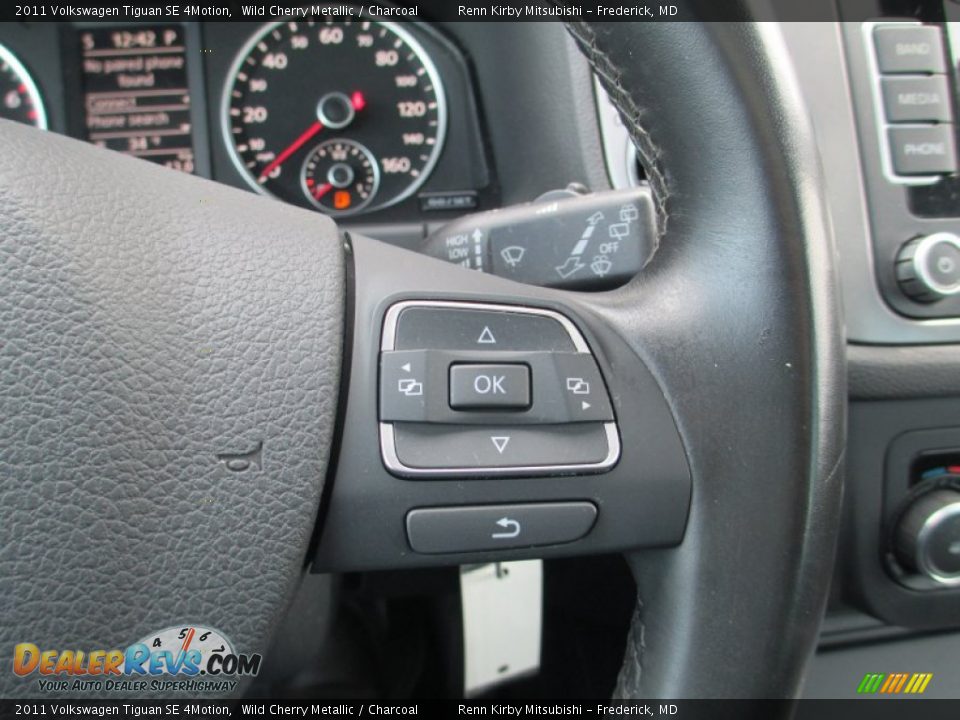 2011 Volkswagen Tiguan SE 4Motion Wild Cherry Metallic / Charcoal Photo #19