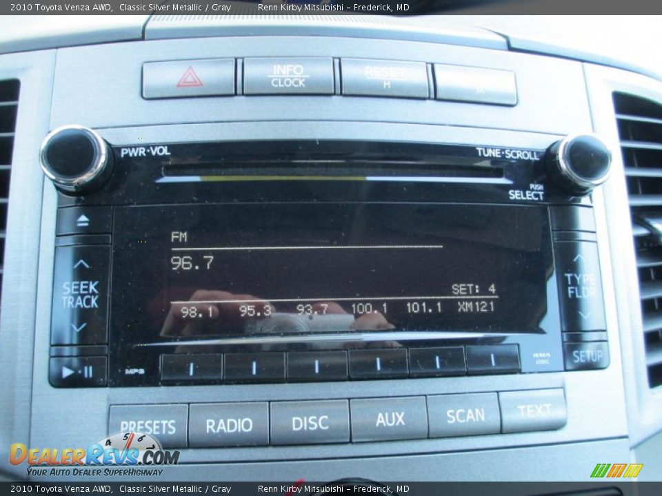 2010 Toyota Venza AWD Classic Silver Metallic / Gray Photo #21